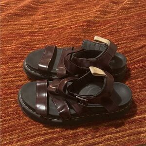 Dr. Martens Burgundy Sandals